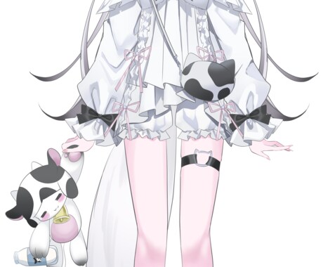 透明感のある立ち絵を描きます イリアムなどの配信で使えるような透明感のある女の子 イメージ2