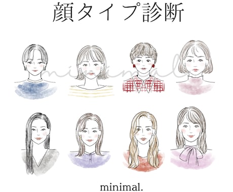 顔タイプ診断◆結果のみお伝えします イメチェンしたい、かわいくなりたい、自分に自信がない方必見 イメージ1