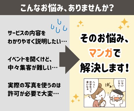SNS集客に◎イベント・サービス紹介マンガ描きます 「参加してみよう」を視覚で一押し！安心の商用・二次利用OK♪ イメージ2