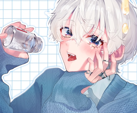 アイコン、立ち絵、サムネイル、1枚絵など描きます お好みのイラストをお描きします イメージ1