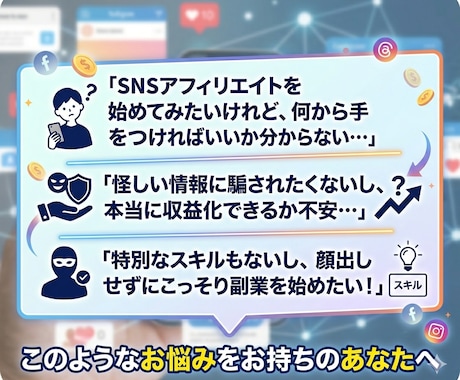 初心者向け｜SNS×アフィリエイトガイド提供します 顔出し不要・スマホで収益化を目指す実践ロードマップ イメージ2