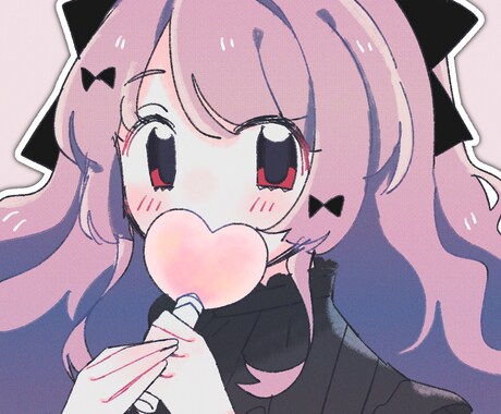 SNS用アイコン描きます 可愛らしいタッチのイラストが得意です イメージ1
