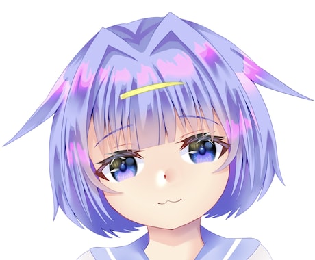 ゆるかわ×透明感！オリジナルSNSアイコン描きます SNS・配信で使えるキラキラ瞳のかわいいアイコンを制作します イメージ2
