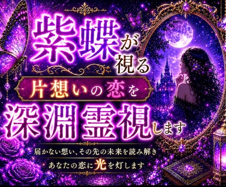 片想いの恋｜お相手の気持ちやこの恋の未来を視ます あなたのその想いは、まだ届いていないだけかもしれません。 イメージ1