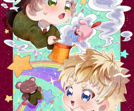 かわいいSDキャラクターを描きます ❁SNSのアイコンや動画内イラスト等に！❁ イメージ2