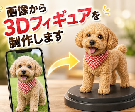 写真からフルカラー3Dフィギュアを制作します イメージ1