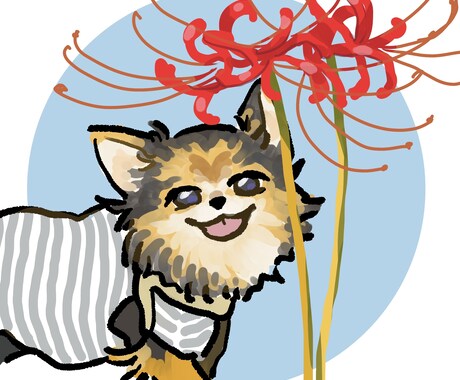 ペットの写真からイラスト描きます ワンちゃんネコちゃんのイラストをお写真から描かせて頂きます！ イメージ2