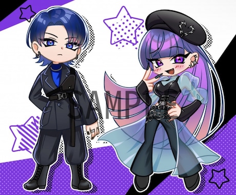 海外アニメ風のポップなイラスト描きます あなただけのカートゥーン風キャラを作ります！ イメージ2