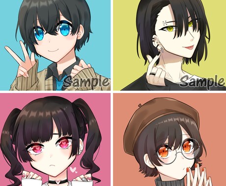 イラスト制作◆アイコン,サムネ,立ち絵など描きます あなただけの可愛いもかっこいいもお届けします！ イメージ1