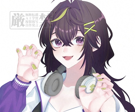 SNS等のアイコン作成します 可愛いからカッコイイまで！男女どちらも描けます◎ イメージ2