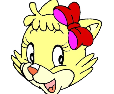 擬人化された猫のイラストアイコンは和ませます