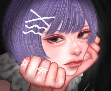 最短2日でご希望のアイコン、イラスト描きます アイコン、SNS、サムネ用の厚塗りイラスト等描きます! イメージ2