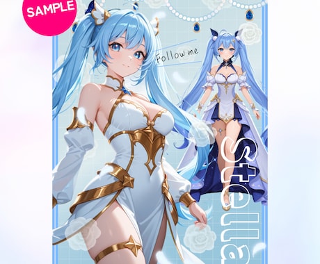 VTuberさんの宣伝プロフィール画像作成します イラストのデザインやお好みにあわせた素敵な画像お作りします イメージ2
