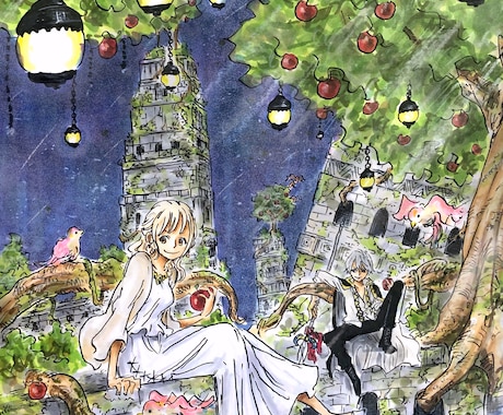 一枚絵を描きます 一枚絵を描きます。アナログ・デジタルどちらでも可能です！ イメージ1