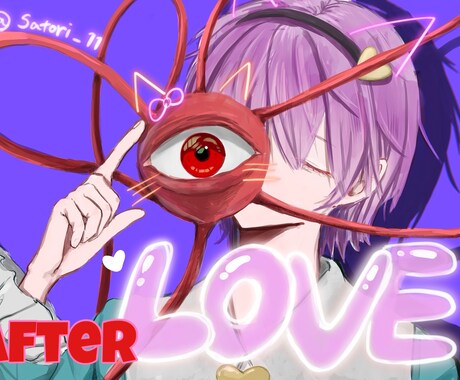 プリクラ風の可愛いイラストを描きます ネオン×デコ盛り♡ SNS映えするイラストが欲しい方へ！ イメージ1