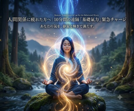 人間関係に疲れた方へ　エネルギー緊急チャージします 人の感情に振り回される・エネルギーが枯渇して動けないあなたへ イメージ1