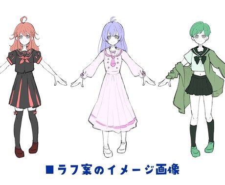 配信に適した可動域のLive2Dモデルを制作します イラスト＋モデリングのセットです。 イメージ2