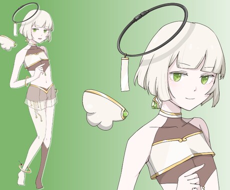 限定1名様　機械天使のキャラクターを販売します 美麗アニメ塗り！高画質立ち絵！ イメージ1