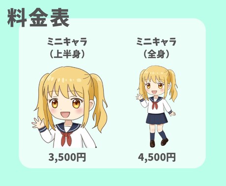 ブログ・SNS用のオリジナルミニキャラ描きます SNSやブログにぴったりな“専用”のミニキャラを描きます♪ イメージ2