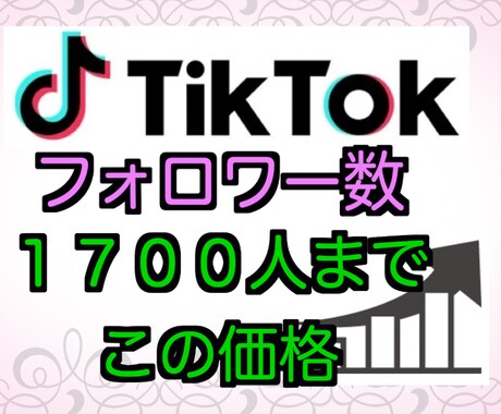 TikTokのフォロワー増やします 即日対応可！各種SNS対応！保証あり！お気軽にどうぞ！ イメージ1