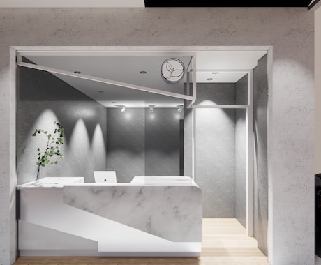 店舗設計・商業施設内観パース作成のサポートます 店舗の設計やマテリアルアドバイスもお任せください イメージ1