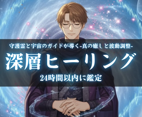 霊視鑑定付き｜心身を深層から癒すヒーリングします 心と体の疲れを癒す/不安/ストレス/浄化/波動調整/霊視鑑定 イメージ1