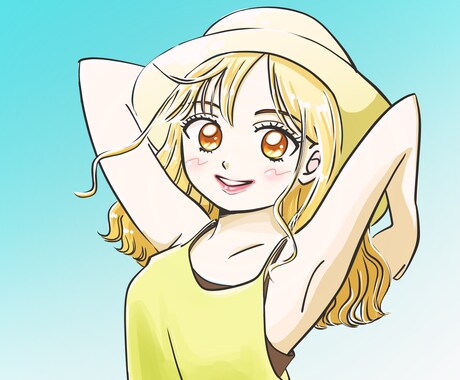 ふんわり可愛い女の子の1枚絵、イラスト描きます ふんわり可愛いオリジナリティある絵で癒しを求めている方に イメージ2