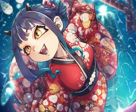 イラスト作成承ります 線画が好きです。動きのある絵をよく描きます！ イメージ2