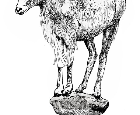 うちの子/ペットの似顔絵イラストをお描きしますます ペン画で植物などの簡単な装飾を追加してイラストを描きます。 イメージ2