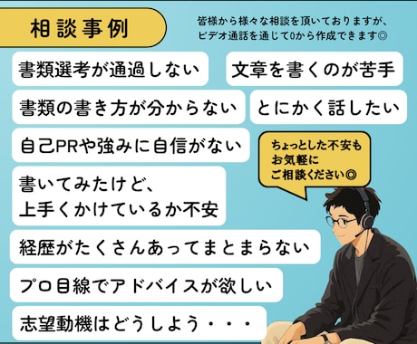 会話をするだけでOK◎プロが応募書類を作ります 大手転職会社でNo.1アドバイザーが通過率UPへ全力サポート イメージ2