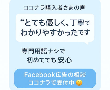 Facebook広告の改善アドバイスをします 経歴9年目のWebマーケターが運用診断、アドバイスをします イメージ1