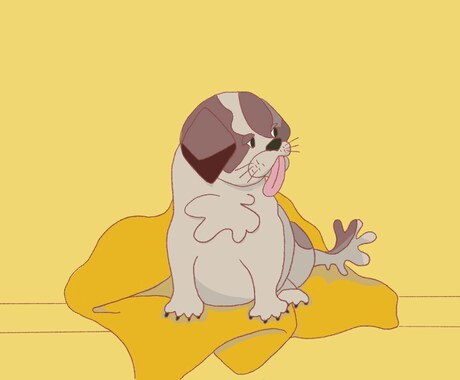 デジタルデータ納品可！ペットの似顔絵作成します 大切な家族を、やさしい雰囲気のイラストに仕上げます イメージ2