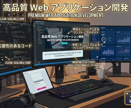 現役エンジニアがWebアプリを開発します イメージ1