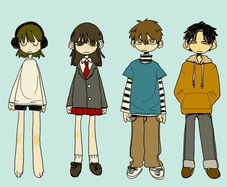 アイコンや動画サムネなどに使えるイラスト描きます ラフは3回まで修正無料！可愛いデフォルメイラストです イメージ1