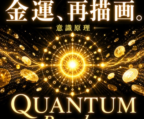 量子物理学で【金運】引き寄せモードに書き換えます 高次元意識で開運。仕事運・チャンス引き寄せ・臨時収入・くじ運 イメージ1