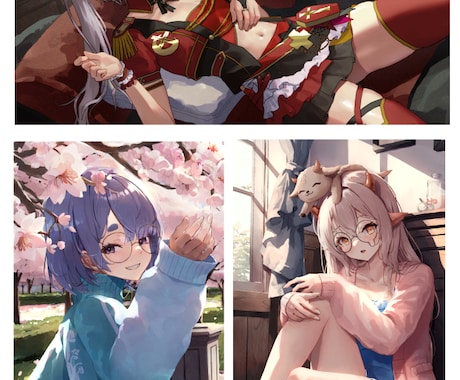 ラフ有)ご希望のイラスト作成うけたまわります ラフ提案や修正が有りのプラン！ イメージ1