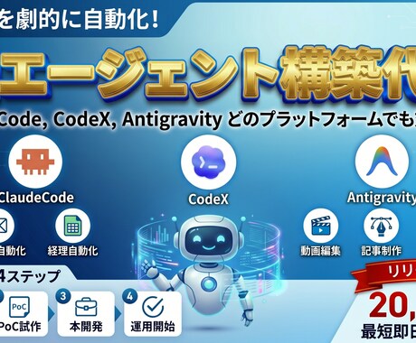 業務効率化AIエージェントを構築します 中小企業・個人事業主向けに実務導入まで伴走 イメージ1