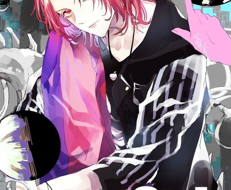 透明感のあるイラスト、キャラデザ受付ます Vtuberキャラデザ、動画サムネイル、1枚絵 イメージ2