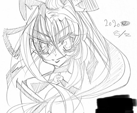 アナログイラスト描きます アナログイラスト、スキャンしたり色をお付けできます イメージ2