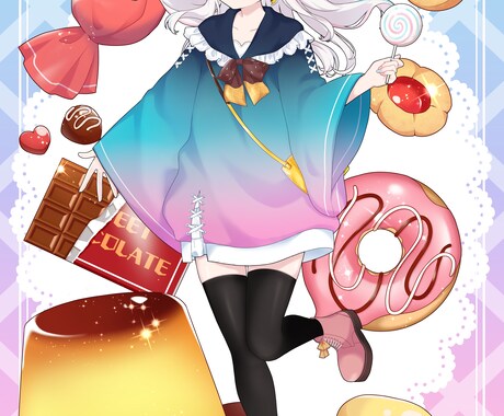 Vtuber、TRPG、ゲーム等に！立ち絵描きます 複数枚ご購入の方は割引もあります！ イメージ2