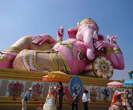 タイ最強開運の巨大ピンクガネーシャへ参拝します 結婚、金運、健康、何でも！ピンクガネーシャへ真剣祈願代行 イメージ2