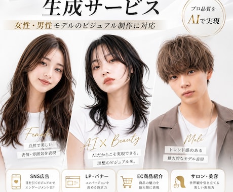 イメージモデルを生成します あなただけのオリジナルイメージモデル生成 イメージ1