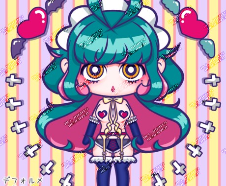 インパクトある【アイコン用イラスト】描きます えちかわ♡/ポップ/微ｶｰﾄｩｰﾝちっく！で最強カワイイ♥︎ イメージ1