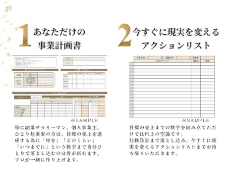 あなたのビジネス、１年後の売上がその場で分かります 目標の売上を達成するために数字への落とし込みが必要な方へ イメージ2