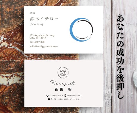 プロのデザイナーがあなたのビジネスをサポートします あなただけのオリジナル名刺を迅速に作成します！ イメージ2