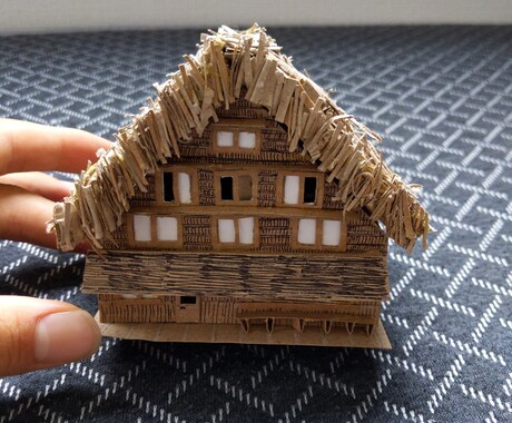 ダンボールアートを作成、プレゼントします 建築物をダンボールで表現します。 イメージ2