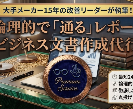研修・現場改善・新入社員レポート等を代行作成します 大手メーカー出身の改善リーダーが作成丸投げ大歓迎！ イメージ1