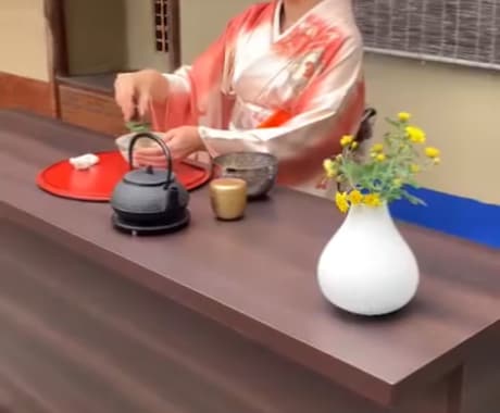 テーブルスタイル茶道レッスンします 心の余白を作る時間を持ってみませんか？ イメージ1