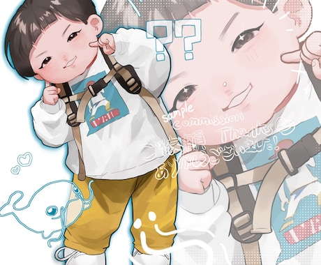 どんな方の似顔絵もそっくりにお描きできます リアル調からイラスト調の可愛いものまで何でもお任せください イメージ1