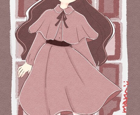 ふんわり優しい女の子イラストアイコン描きます ガールズイラスト　デジタルにて イメージ2